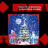 Stockholm Christmas Lights 53cm Snowing Musical Retro Televison Xmas LED Decor