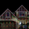 Christmas Lights Solar Laser Projector Dots with Motion Red/Green Icons Garden
