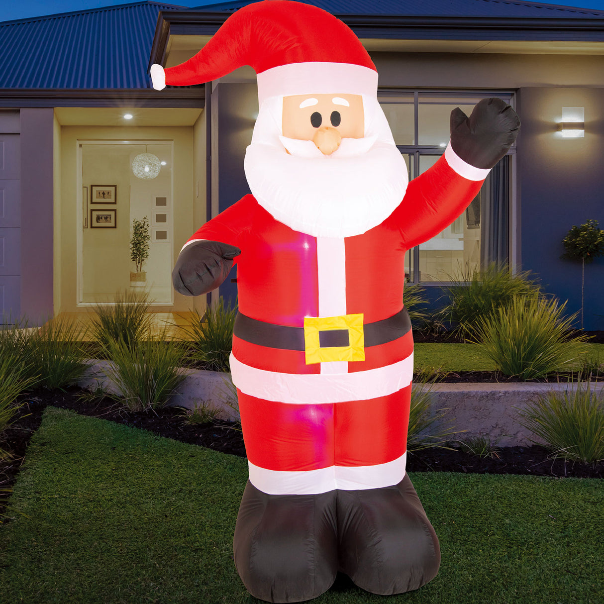 Stockholm Airpower Waving Santa Xmas Inflatable Outdoor Decor 2.4M