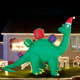 Stockholm Airpower Dino with 4 Presents Flashing Cool White LED 340 Cm