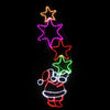 Stockholm LED Ropelight Santa Pulling Stars Flash Rope Lights Xmas Party Garden Lamp