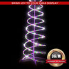 Stockholm Christmas Tree 1.8m Spiral Tree LED Ropelight Multi Colour Outdoor