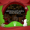 Stockholm Christmas Lights Motif LED Ropelight Santa Head Red Cool White Indoor