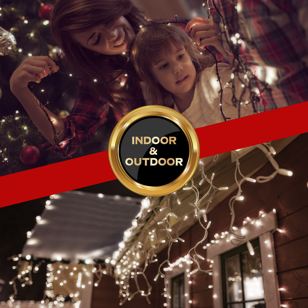 Stockholm Christmas Lights 85 LED Motif Tubelight 3D Star Xmas Indoor Outdoor