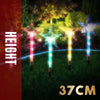 Stockholm Christmas Lights Solar Path Light 40 LED Star Multi Color Outdoor 10pc