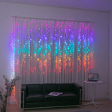 Stockholm Christmas Lights LED Curtain Lights 576 LEDs Rainbow Flashing 360x180cm