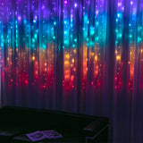 Stockholm Christmas Lights LED Curtain Lights 576 LEDs Rainbow Flashing 360x180cm