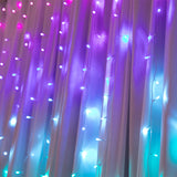 Stockholm Christmas Lights LED Curtain Lights 576 LEDs Rainbow Flashing 360x180cm