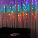 Stockholm Christmas Lights LED Curtain Lights 576 LEDs Rainbow Flashing 360x180cm