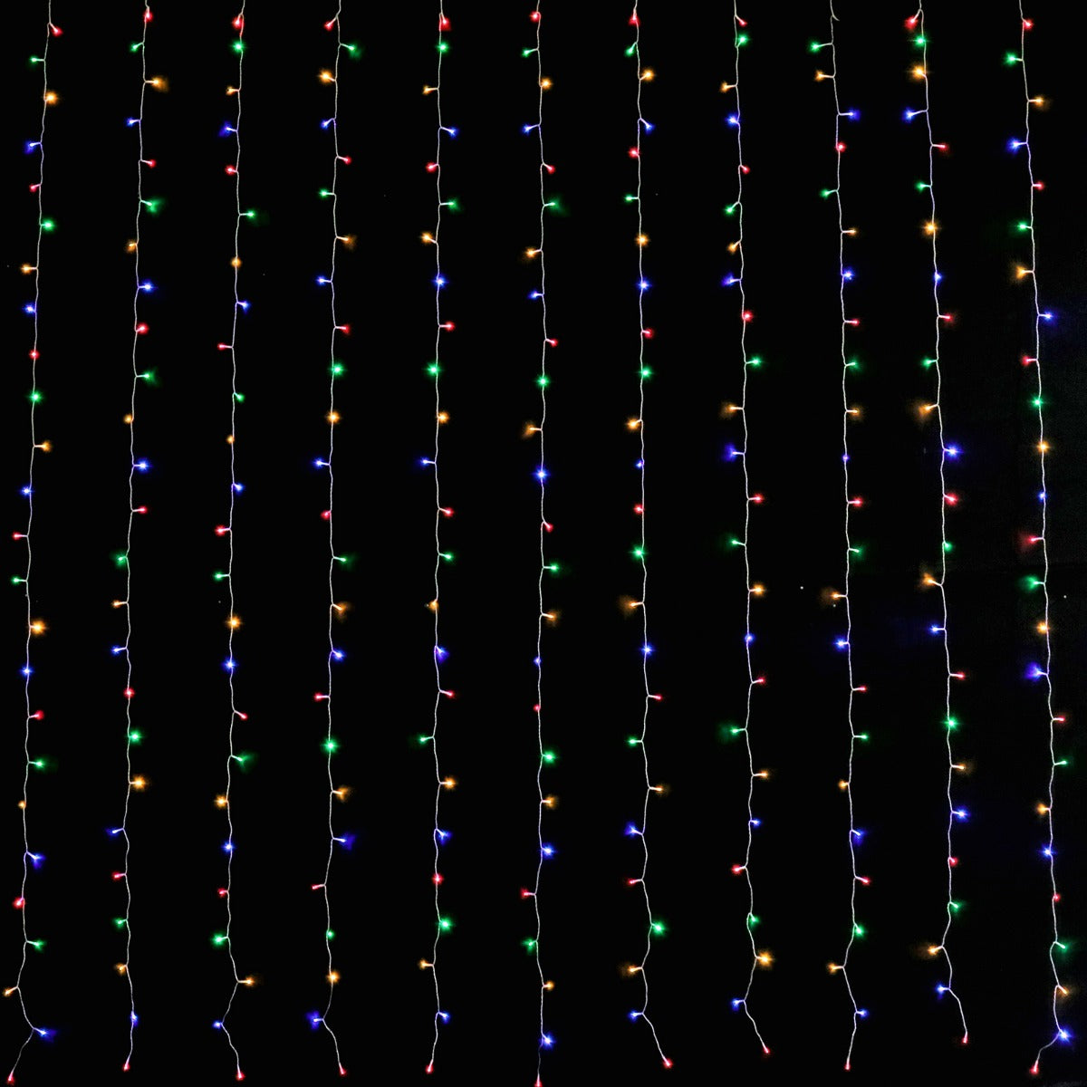 Stockholm Christmas Lights LED Curtain Lights 600 LEDs Flash Multi 600x300cm 6m