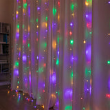 Stockholm Christmas Lights LED Curtain Lights 600 LEDs Flash Multi 600x300cm 6m