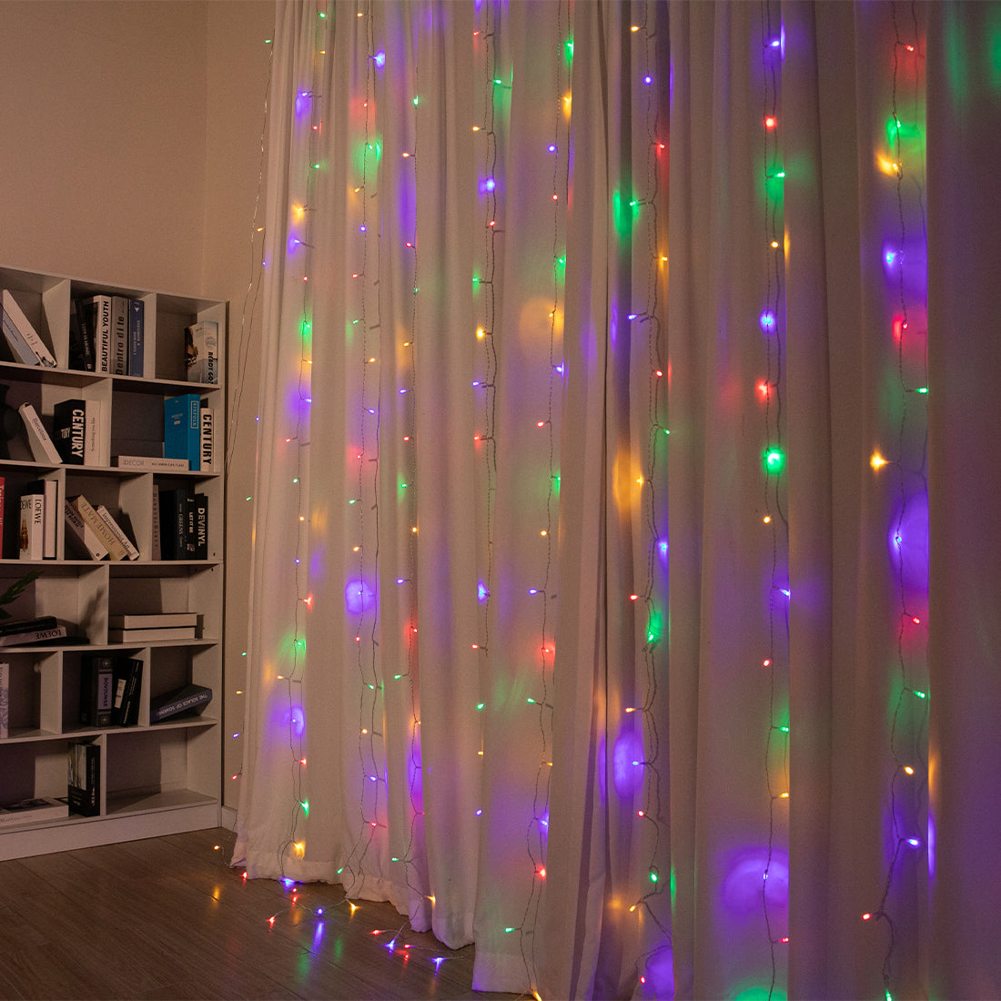 Stockholm Christmas Lights LED Curtain Lights 600 LEDs Flash Multi 600x300cm 6m