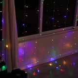 Stockholm Christmas Lights LED Curtain Lights 600 LEDs Flash Multi 600x300cm 6m