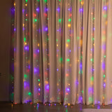 Stockholm Christmas Lights LED Curtain Lights 600 LEDs Flash Multi 600x300cm 6m