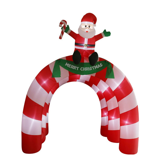 Stockholm Christmas Lights Xmas Inflatable Airpower Santa Tunnel Arch 3.3m