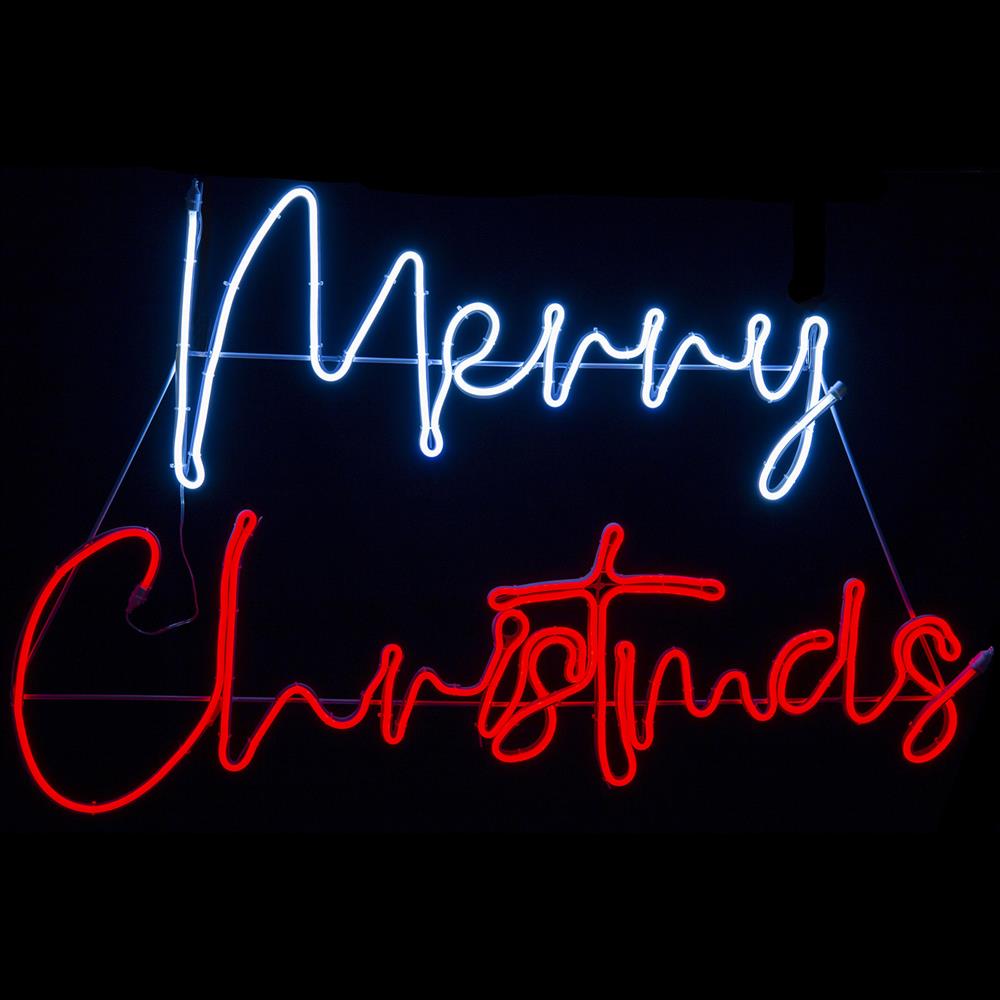 Stockholm Christmas Lights LED Neon Lights Graffiti Merry Christmas Flash Decor