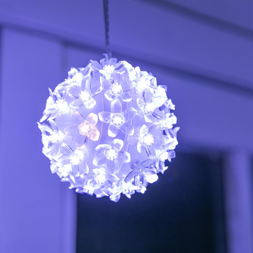 Stockholm Christmas Lights LED Light Petal Balls 10cm Twinkle Cool-Warm 5pc