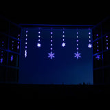 Stockholm Christmas Lights Curtain Lights LED Snowflake Dual Size 180x80cm