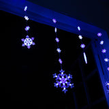 Stockholm Christmas Lights Curtain Lights LED Snowflake Dual Size 180x80cm