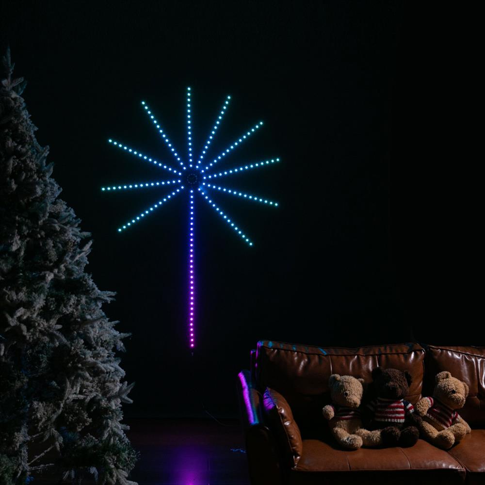 Stockholm Christmas Lights Fireworks Light USB Powered 150x50cm 180LEDs Decor