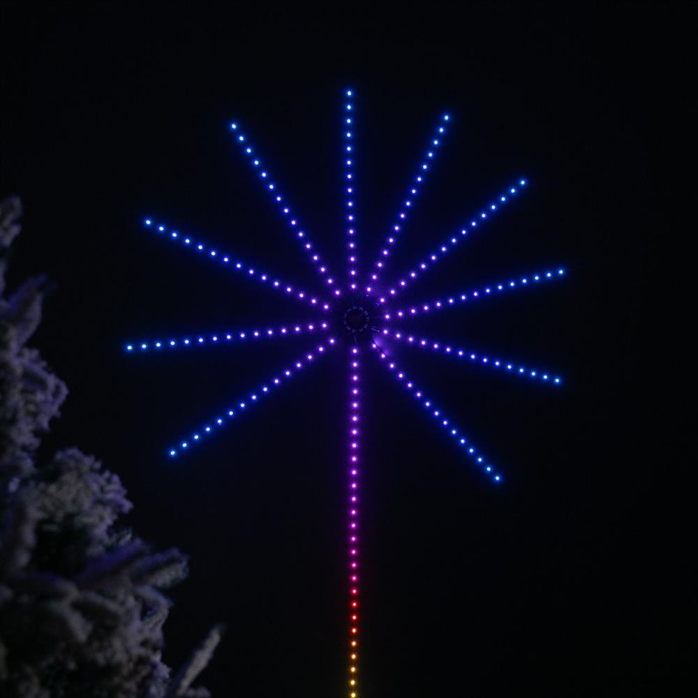 Stockholm Christmas Lights Fireworks Light USB Powered 150x50cm 180LEDs Decor
