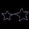 Stockholm Christmas Lights Ropelight LED Big Star Chain Multi 9pc 430x40cm Decor