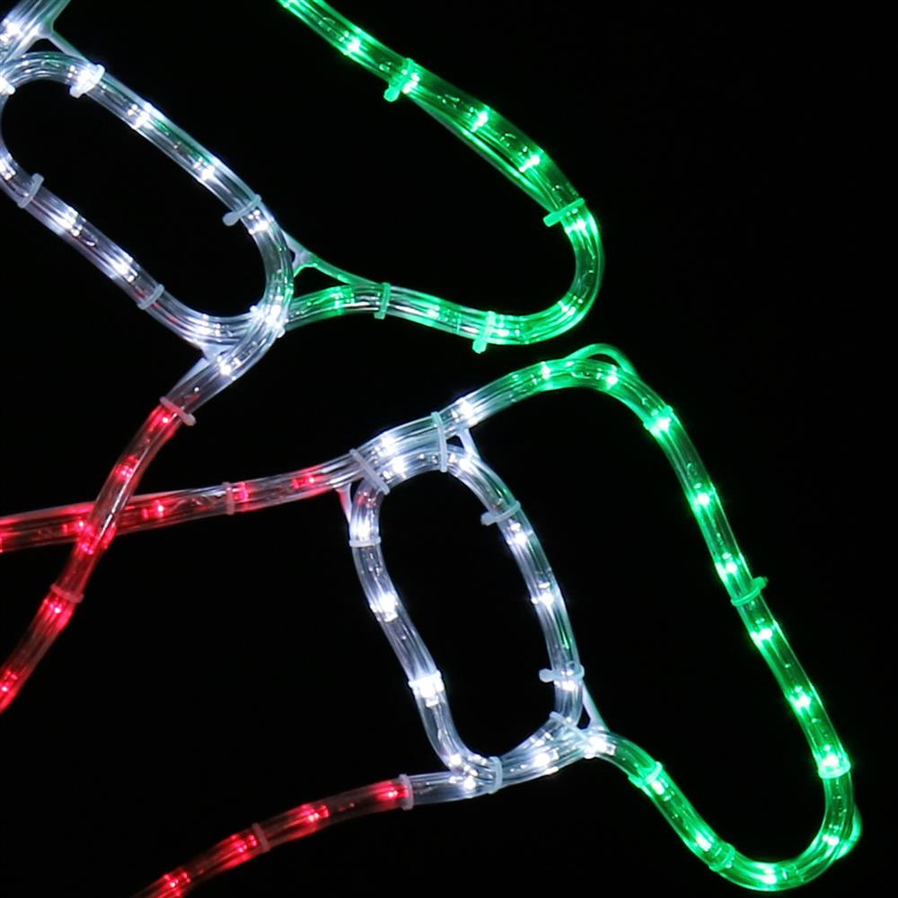 Stockholm Christmas Lights Ropelight LED Motifs Santa Stuck In Chimney 96x70cm