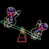 Stockholm Christmas Lights Ropelight LED Motifs Gingerbread Man Seesaw Decor