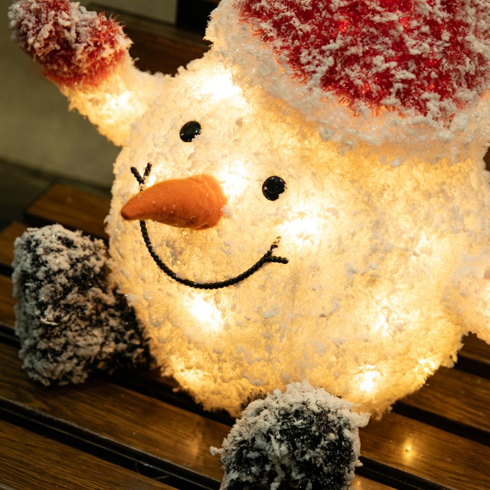 Stockholm Christmas Lights LED Frosty Cute Snowman Santa Hat Warm White Decor
