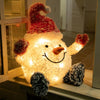 Stockholm Christmas Lights LED Frosty Cute Snowman Santa Hat Warm White Decor