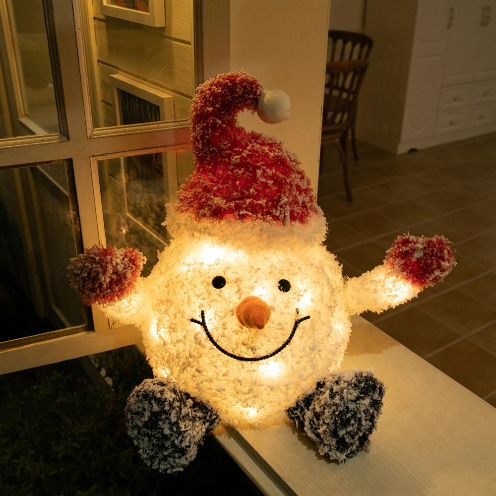 Stockholm Christmas Lights LED Frosty Cute Snowman Santa Hat Warm White Decor