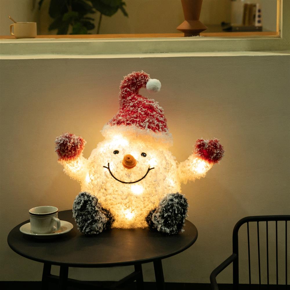 Stockholm Christmas Lights LED Frosty Cute Snowman Santa Hat Warm White Decor