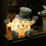 Stockholm Christmas Lights LED Frosty Cute Snowman Top Hat Warm White 20 LEDs