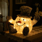 Stockholm Christmas Lights LED Frosty Cute Snowman Top Hat Warm White 20 LEDs