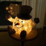 Stockholm Christmas Lights LED Frosty Cute Snowman Top Hat Warm White 20 LEDs