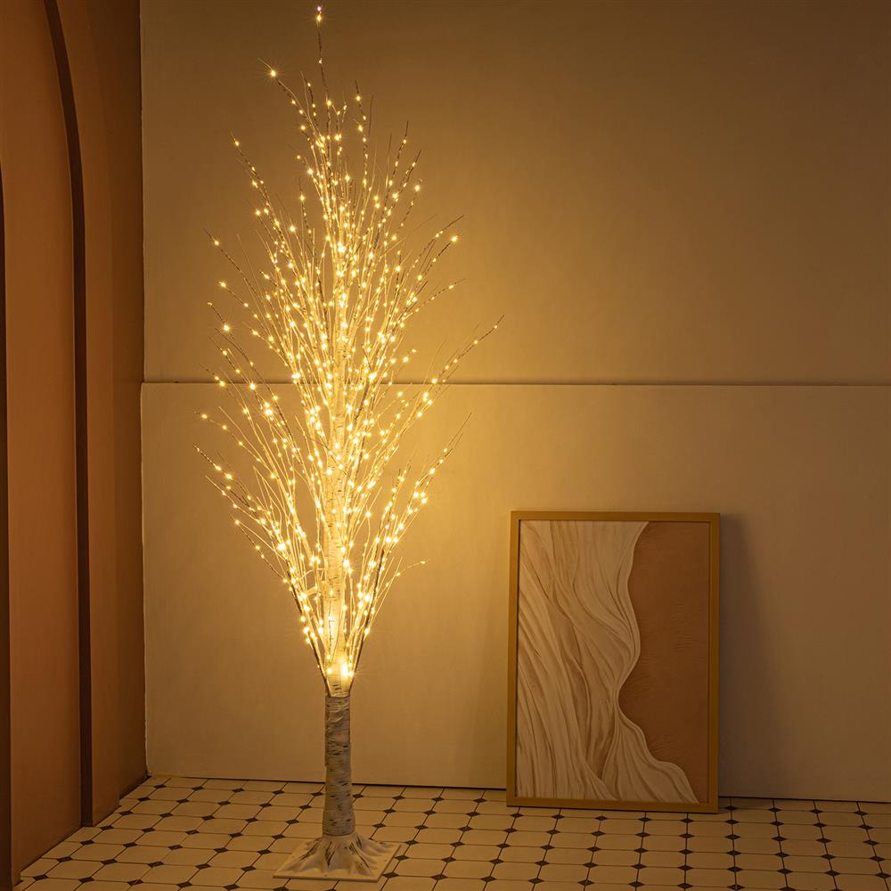 Stockholm Christmas Lights Xmas Tree LED Dazzling Birch Tree 1.8m Warm White