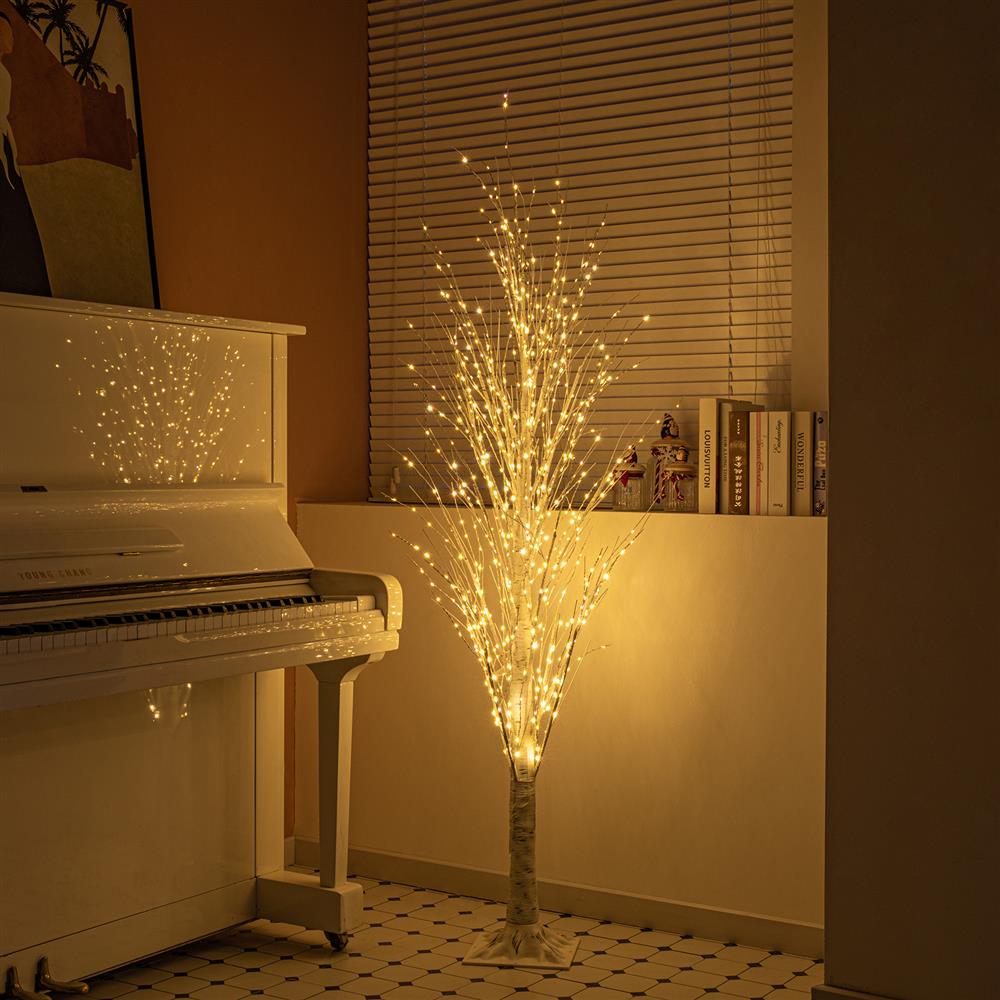 Stockholm Christmas Lights Xmas Tree LED Dazzling Birch Tree 1.8m Warm White