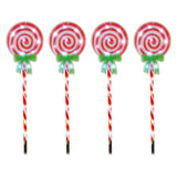 Stockholm Christmas Lights LED Path light Candy Lollipop 4pc 60 LEDs Warm White