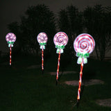 Stockholm Christmas Lights LED Path light Candy Lollipop 4pc 60 LEDs Warm White