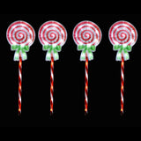 Stockholm Christmas Lights LED Path light Candy Lollipop 4pc 60 LEDs Warm White