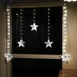 Stockholm Christmas Lights Curtain 240 LED Infinity Star Cool White