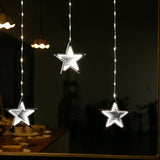 Stockholm Christmas Lights Curtain 240 LED Infinity Star Cool White