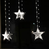 Stockholm Christmas Lights Curtain 240 LED Infinity Star Cool White