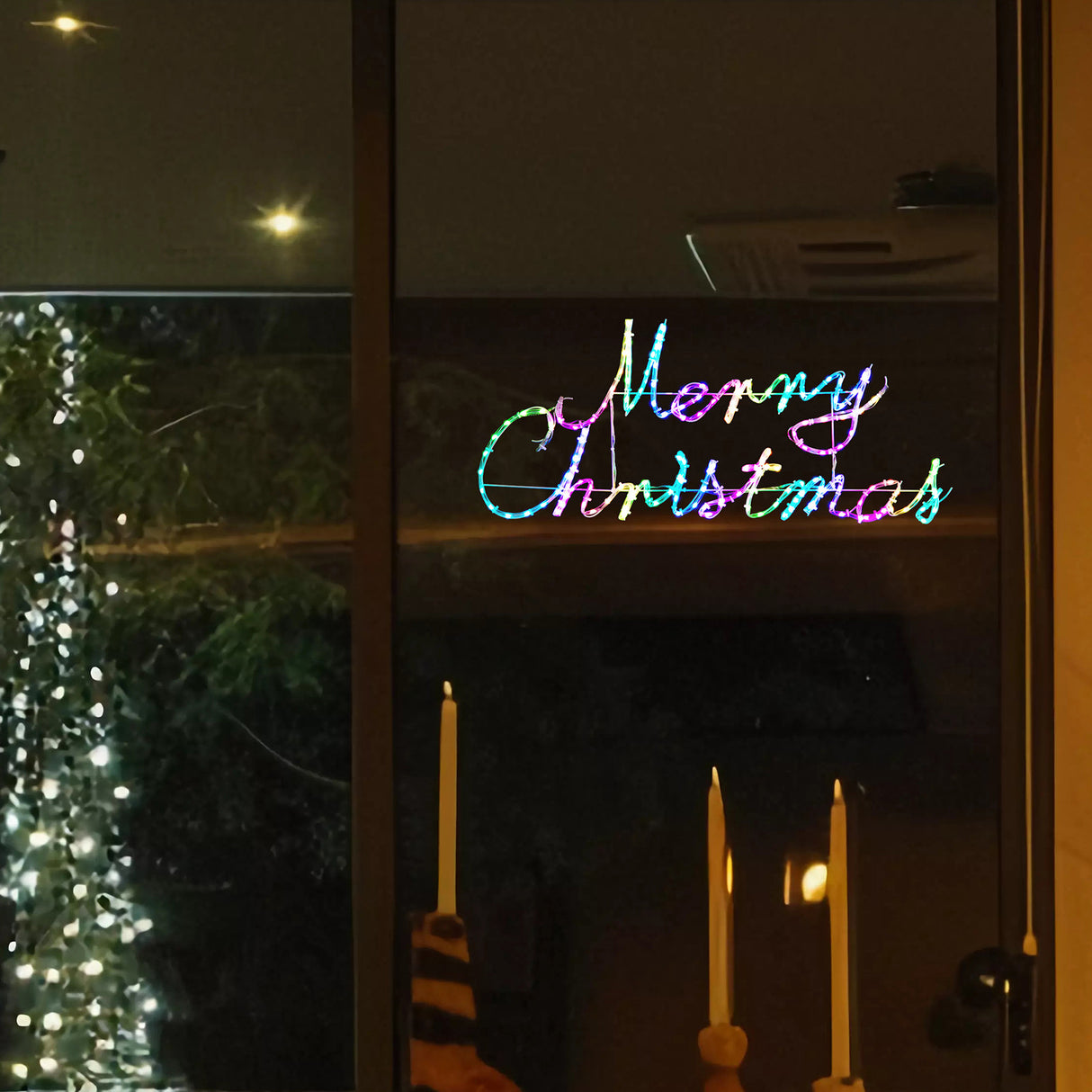 Stockholm Christmas Lights Motif 168 LED Merry Christmas Sign Smart RGB