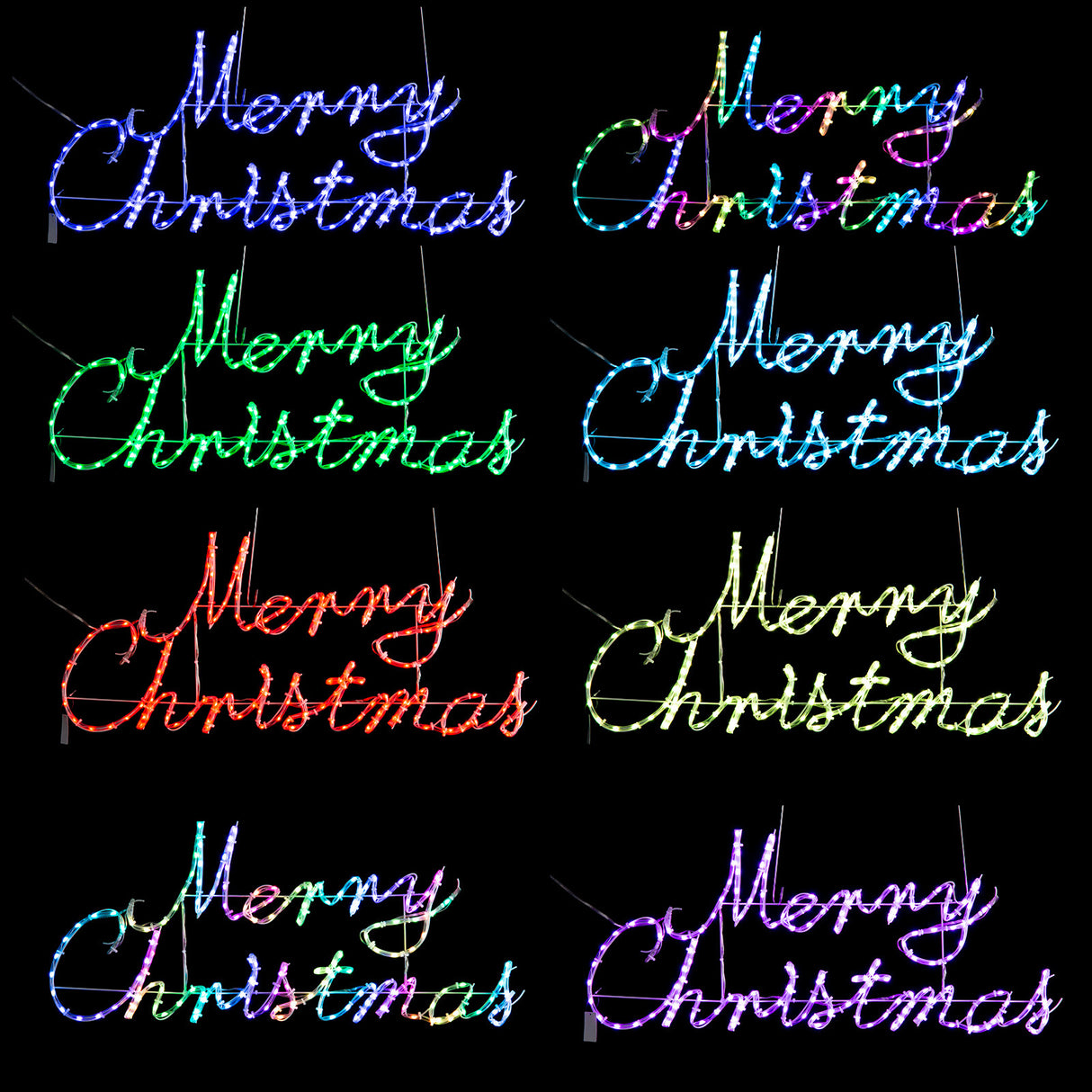 Stockholm Christmas Lights Motif 168 LED Merry Christmas Sign Smart RGB