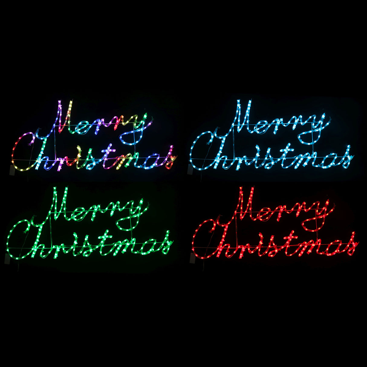 Stockholm Christmas Lights Motif 168 LED Merry Christmas Sign Smart RGB