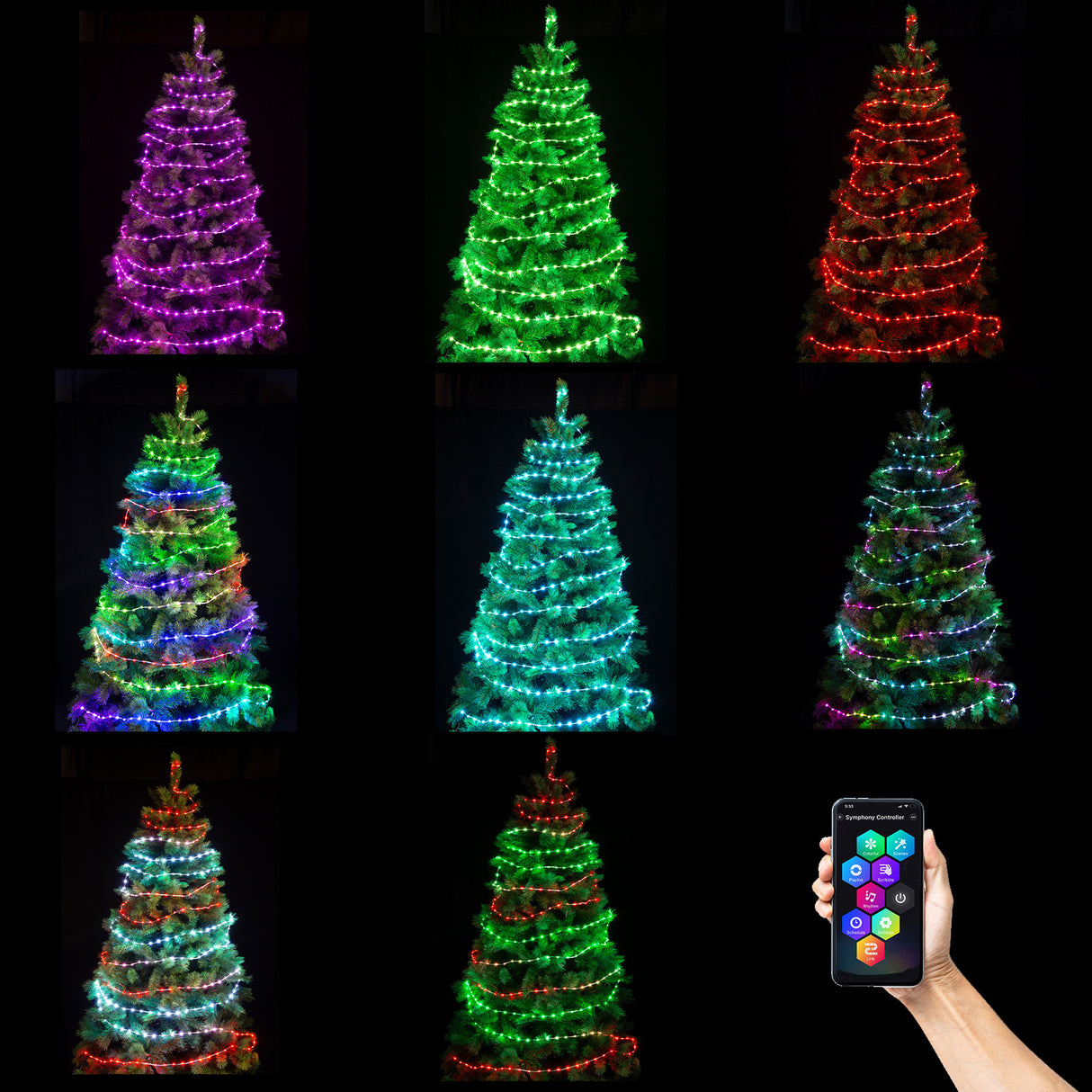 Stockholm Christmas Lights 100 LED Smart App Control RGB USB