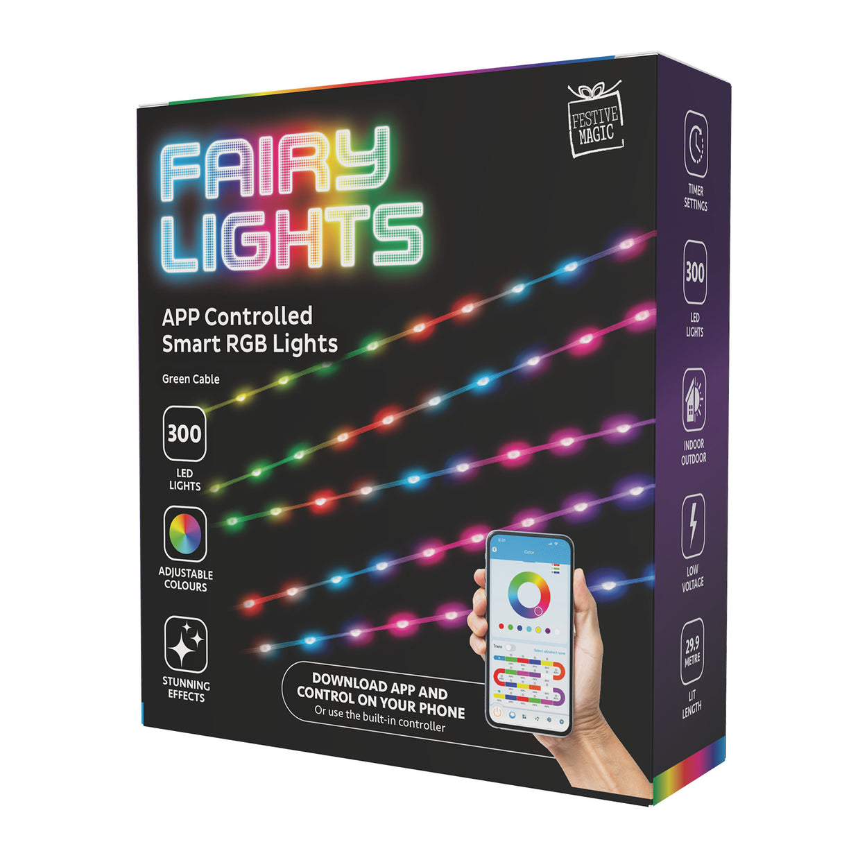 Stockholm Christmas Lights 300 LED Smart App Control RGB USB