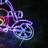 Stockholm Christmas Lights Motif 24 LED Ropelight Reindeer Motorbike