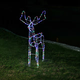 Stockholm Christmas Lights Motif LED Tubelight Standing Reindeer Multi